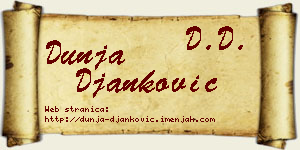 Dunja Đanković vizit kartica